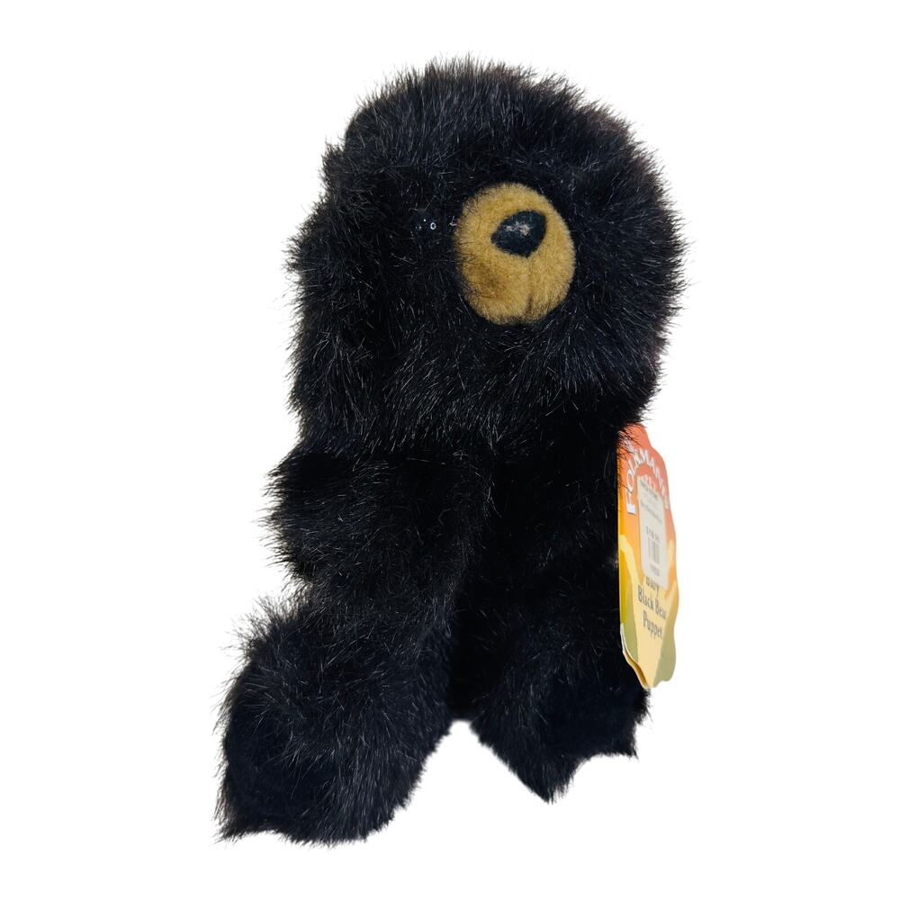 Folkmanis Baby Black Bear Plush Hand Puppet 9”‎ NWT